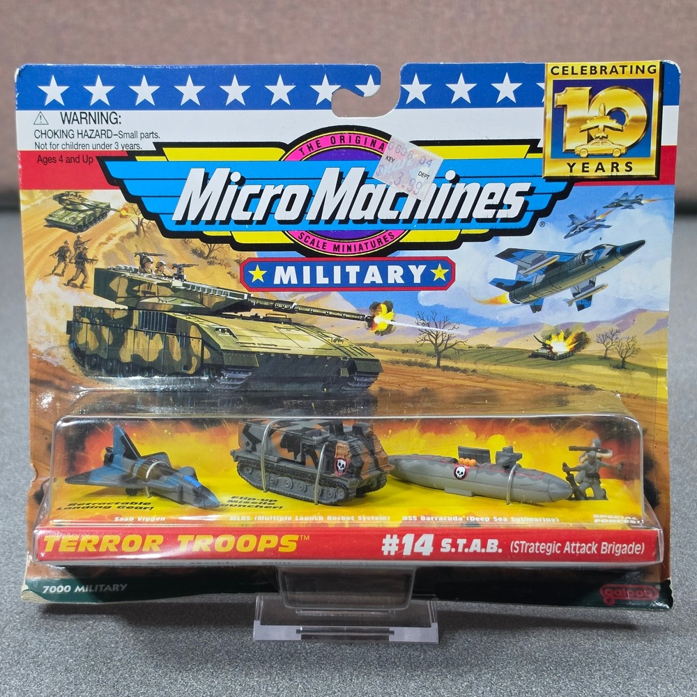 Galoob Micro Machines Military Terror Troops #14 S.T.A.B. Set Camo NIB 1997